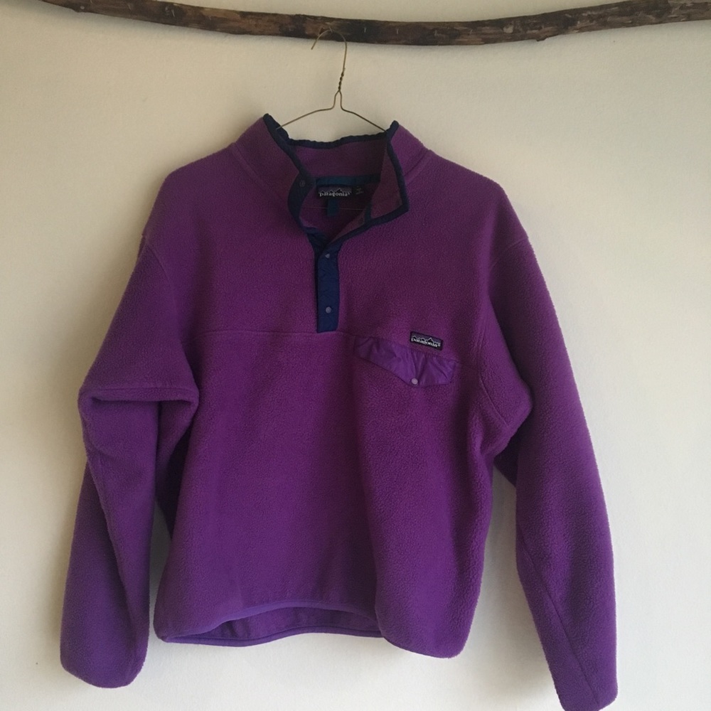 Patagonia • Purple Fleece Snap Pullover